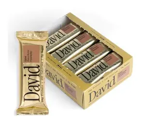 David High Protein Bars No Sugar - Sugar Free Protein Bars, Low Carb, Gluten Free - 28g of Protein, 150 Calories - David Bar On-The-Go Snack - Salted Peanut Butter Flavor, Pack of 12