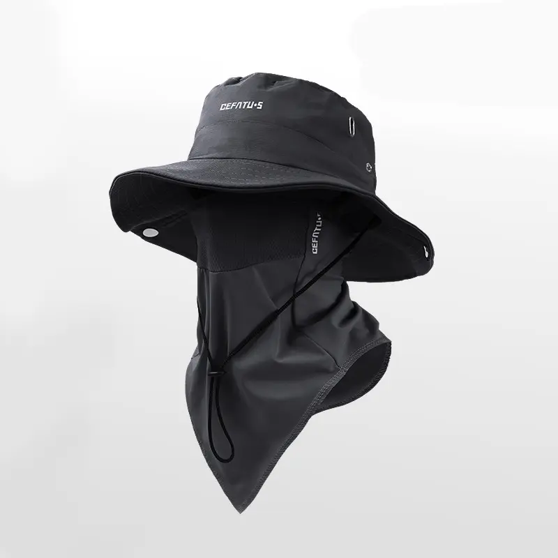 Black (hat + face mask)