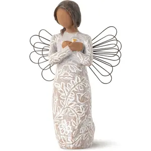 Willow Tree Remembrance (Darker Skin) Angel Memories Sculpted Hand-Painted Figure