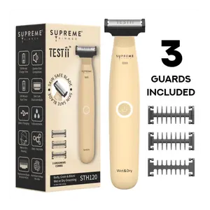 Supreme Trimmer TESTii nonick Body,  Groin & Bikini Trimmers WaterProof beard shaver kit