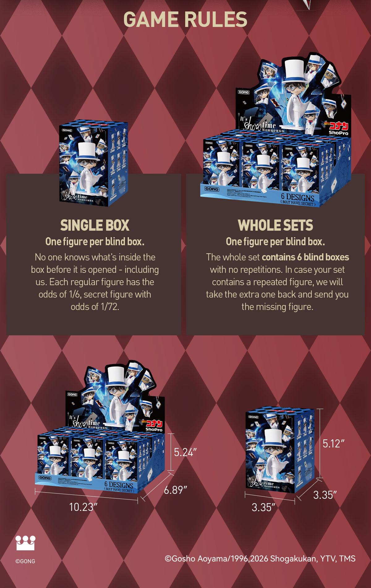 POP MART Detective Conan-It’s Show Time Kid the Phantom Thief Outfit Change Series Figures