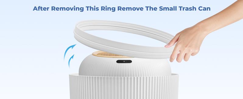 Pukomc Motion Sensor Trash Can with Lid, Touchless Design, Waterproof Plastic, Suitable for Kitchen, Bathroom, Bedroom, and Outdoors Springtok White Home Goods Smart Bin Black Pukomc Motion Sensor Trash Can with Lid, Touchless Design, Waterproof Plastic, Suitable for Kitchen, Bathroom, Bedroom, and Outdoors Springtok White Home Goods Smart Bin Black