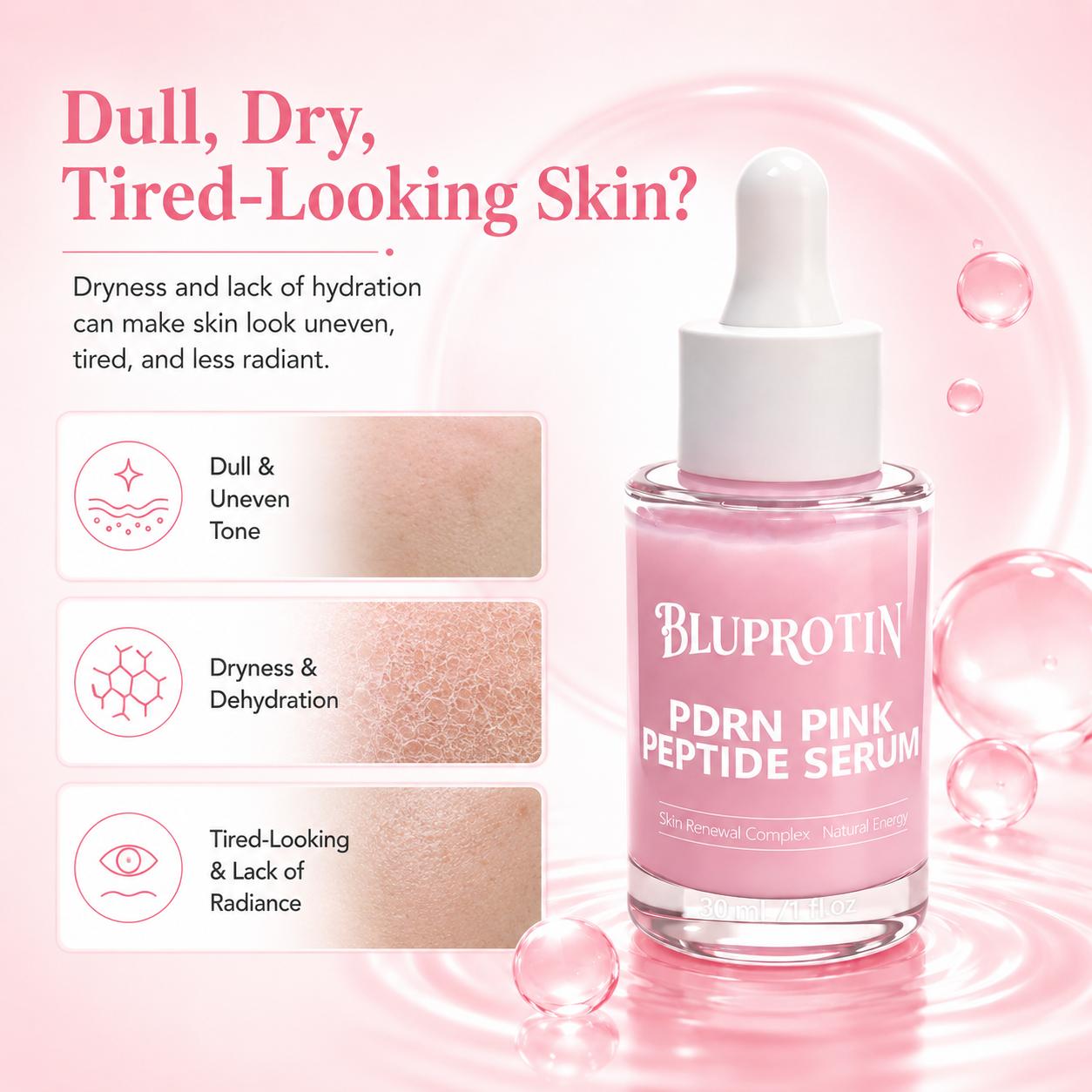 [NEW] Bluprotin PDRN Pink Peptide  | Hydrating Repair  with Salmon PDRN &  Acid | Fast-Absorbing Soothing  Care for Sensitive Skin | Facial Skin Care Essence (30ml /1 fl.oz) Pure Vitamin C Low-Molecular Acid Serum the beauty shop, Hyaluronic, Radiant