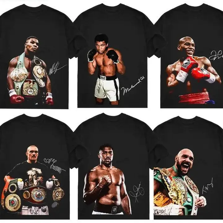 UNDISPUTED Boxing Fighters Tshirt Boxing Fan Signature Heavy Cotton T-shirt MMA Shirt , Gift for Him Gift for Her Streetwear Black