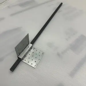 Ground Anchor 30"L with Heavy-Duty 90 Degree Corner Bracket 4"x4"