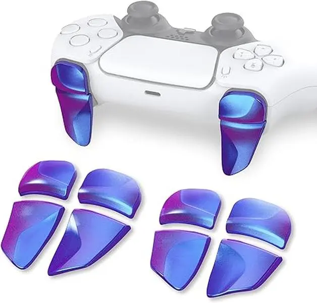 PlayVital Blade Shoulder Buttons Extension Triggers (2-Pair) - Custom, Lightweight Games Accessories with Enhanced Grip for PS5, PS5 Edge Controller, PS Portal Remote Player
