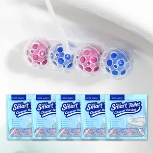 Lavender  4-in-1 Rim Hanger Toilet Bowl Cleaners 4-Ball （home essentials）Hanging Toilet Ball for Effective Cleaning 5 Bags Total Toilet Hanging Basket