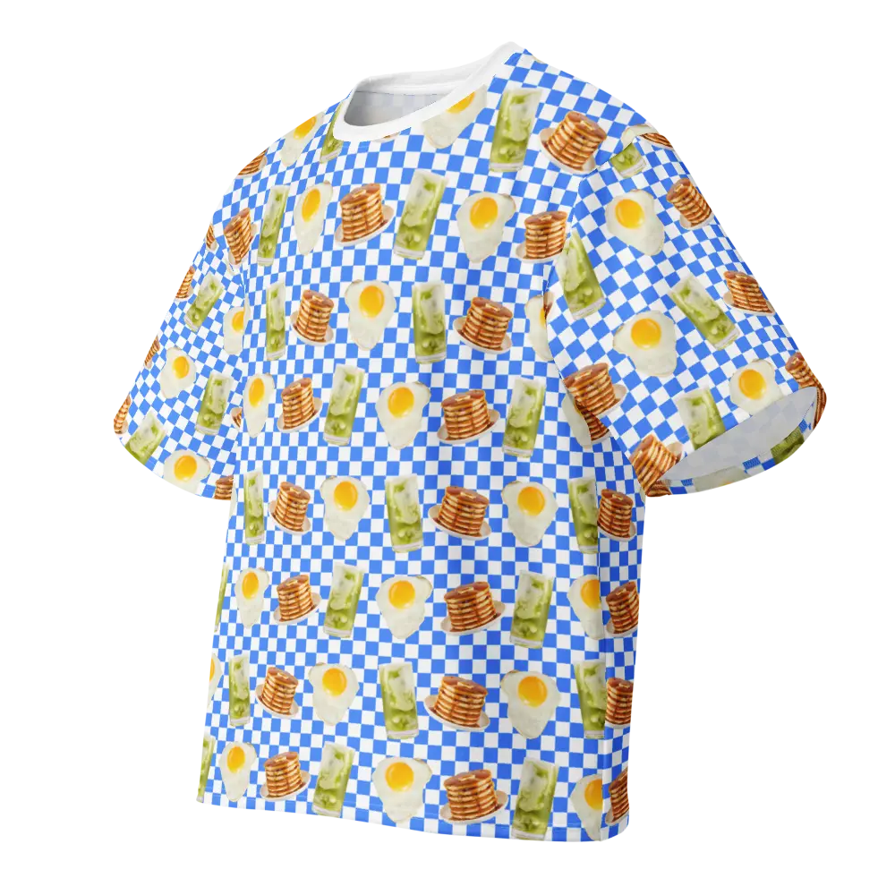Breakfast Oversized cotton t-shirt