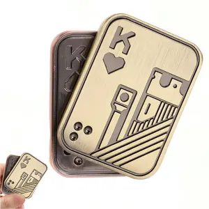 EDC Fidget Slider, Metal Poker Card Fidget Toys, Magnetic Fidget Toy for Adults, Stress Relief Anxiety ADHD Sensory Toys, Gift for Adults,Valentine's Day gift