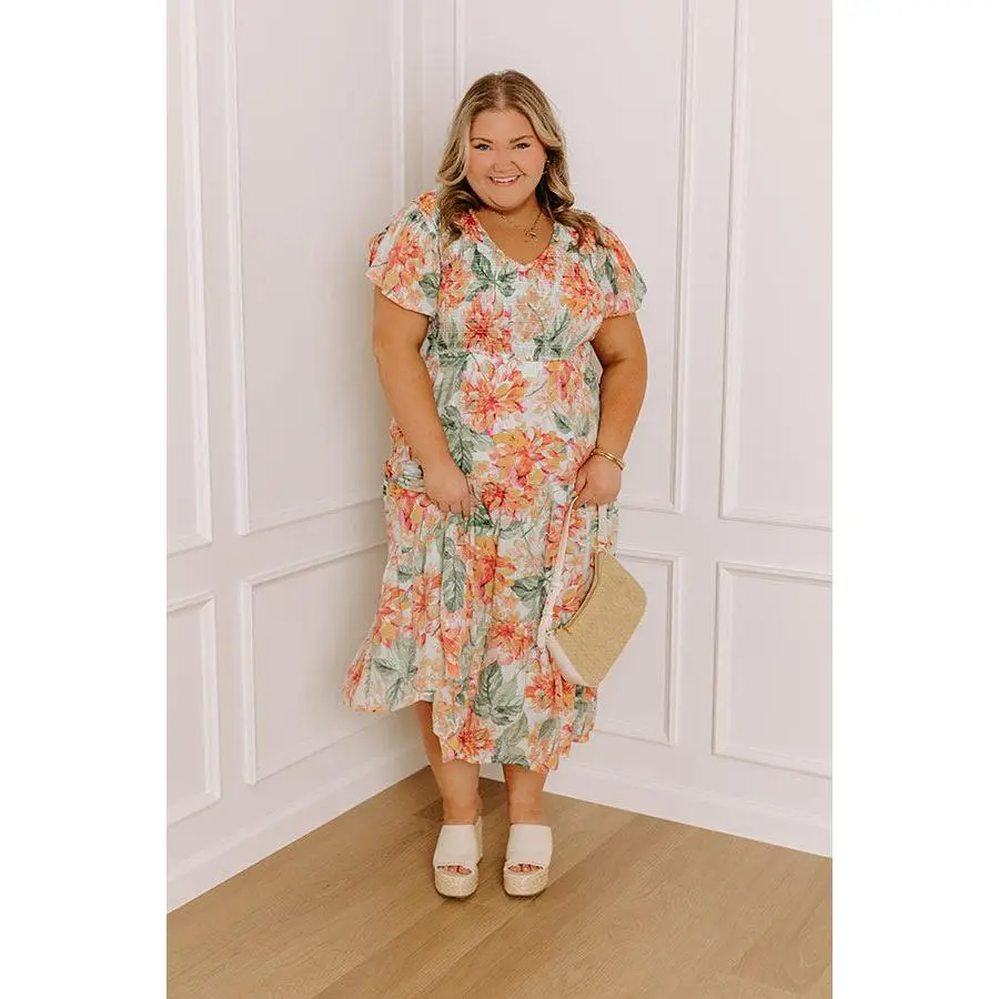 off the shoulder tropical dress Navy Tropical Off Shoulder Short Dress