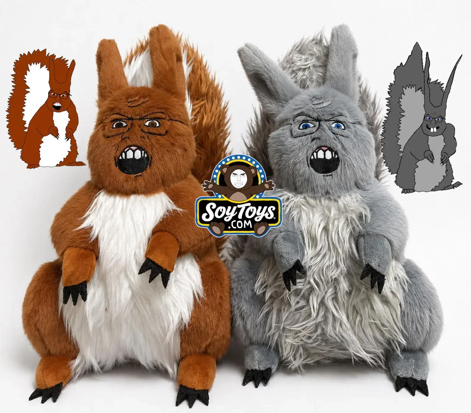 GIANT Squirrel Soyjak Feraljak Plush