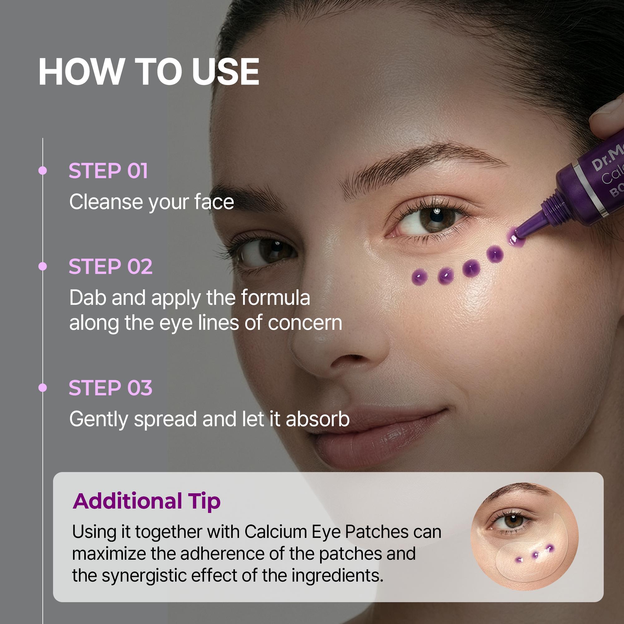 [Dr.Melaxin Official] Calcium Bonding Eye Cream formulated for Sunken Under-Eyes, Sagging Eye Bags, and Fine Lines