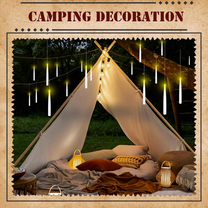 Magic Wand Remote Floating Candles - Enchanted 12-Pack Gift Set for Christmas, Halloween Decor & Party Favors