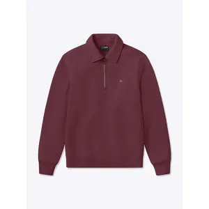 Cuts | Men's Divine Heavyweight Fleece Quarter Zip Pullover | Classic Fit Brushed Cotton Blend | Dropped Shoulder Ribbed Trim