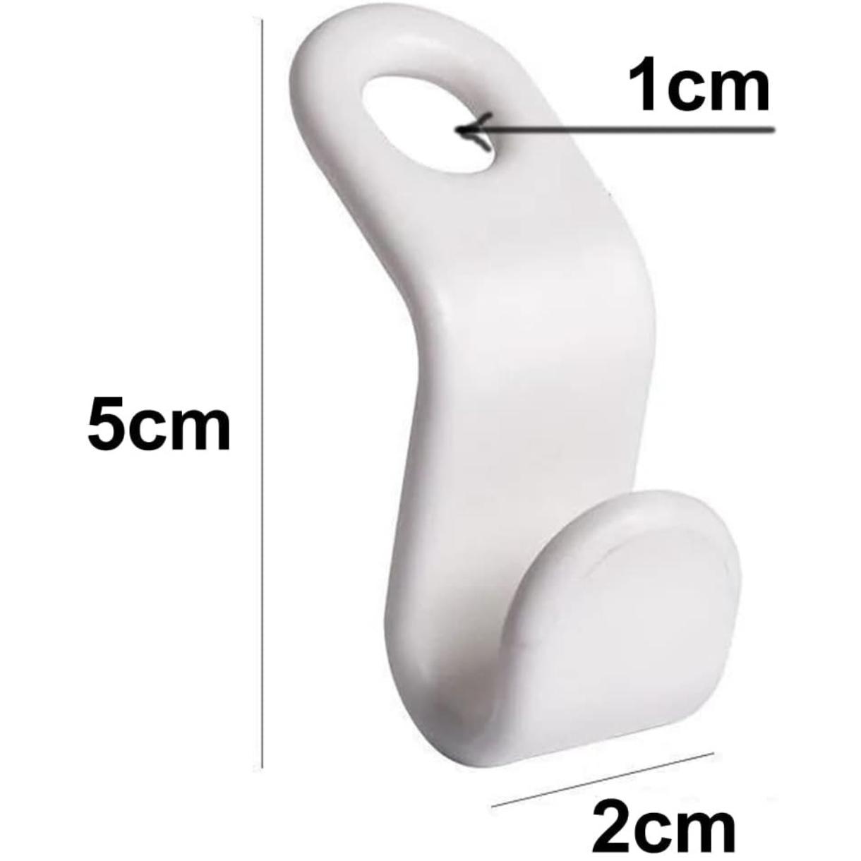 50PCS Hanger Hooks for Plastic Clips Clothes Space Saving Hangers for Clothes Closet Hangers Space Saver