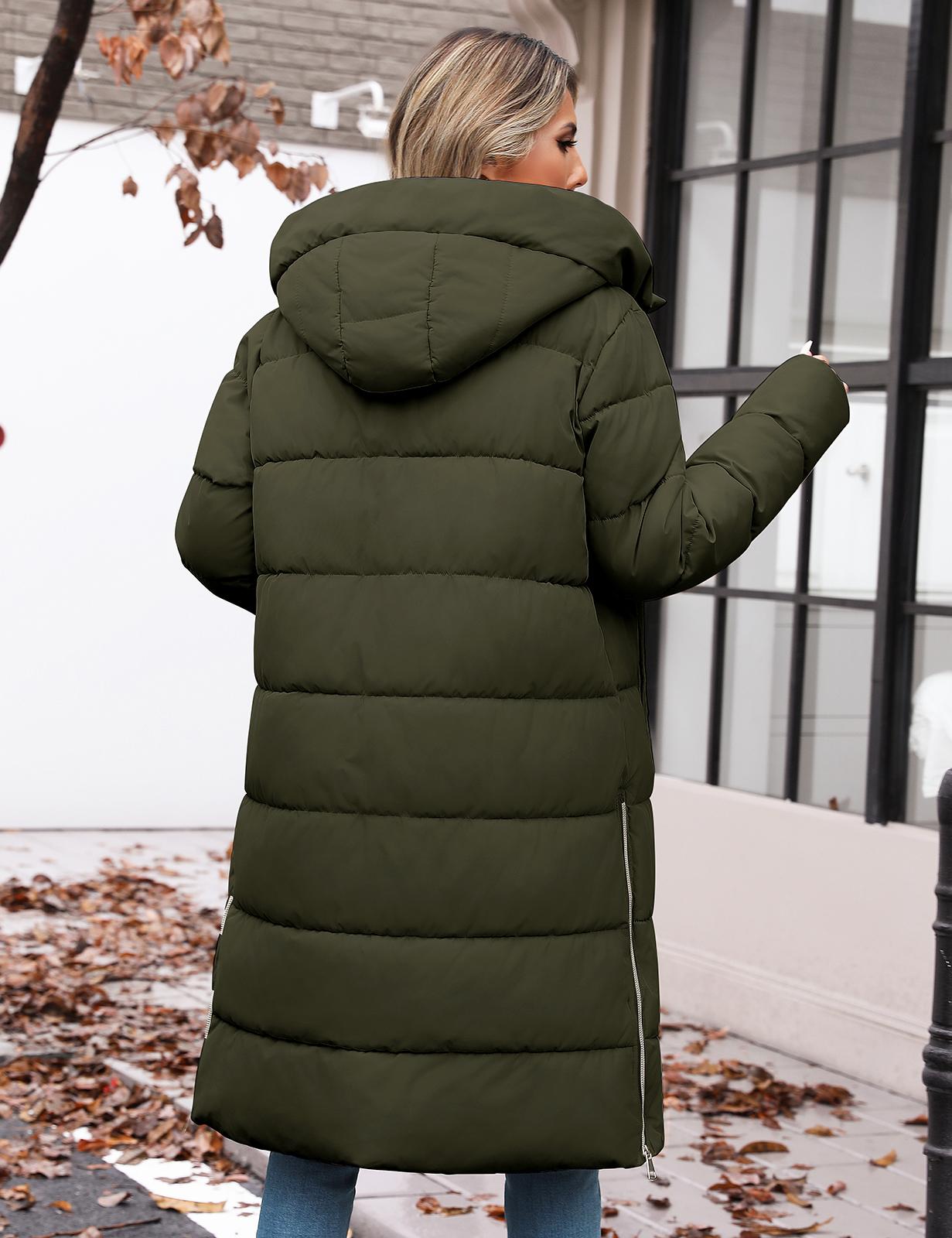 UMIPUBO Sales Womens Winter Long Puffer Coats Down Thicken Warm Quilted Jacket Mid-Length with Side Zipper and Hood Outerwear UMIPUBO Sales Womens Winter Long Puffer Coats Down Thicken Warm Quilted Jacket Mid-Length with Side Zipper and Hood Outerwear