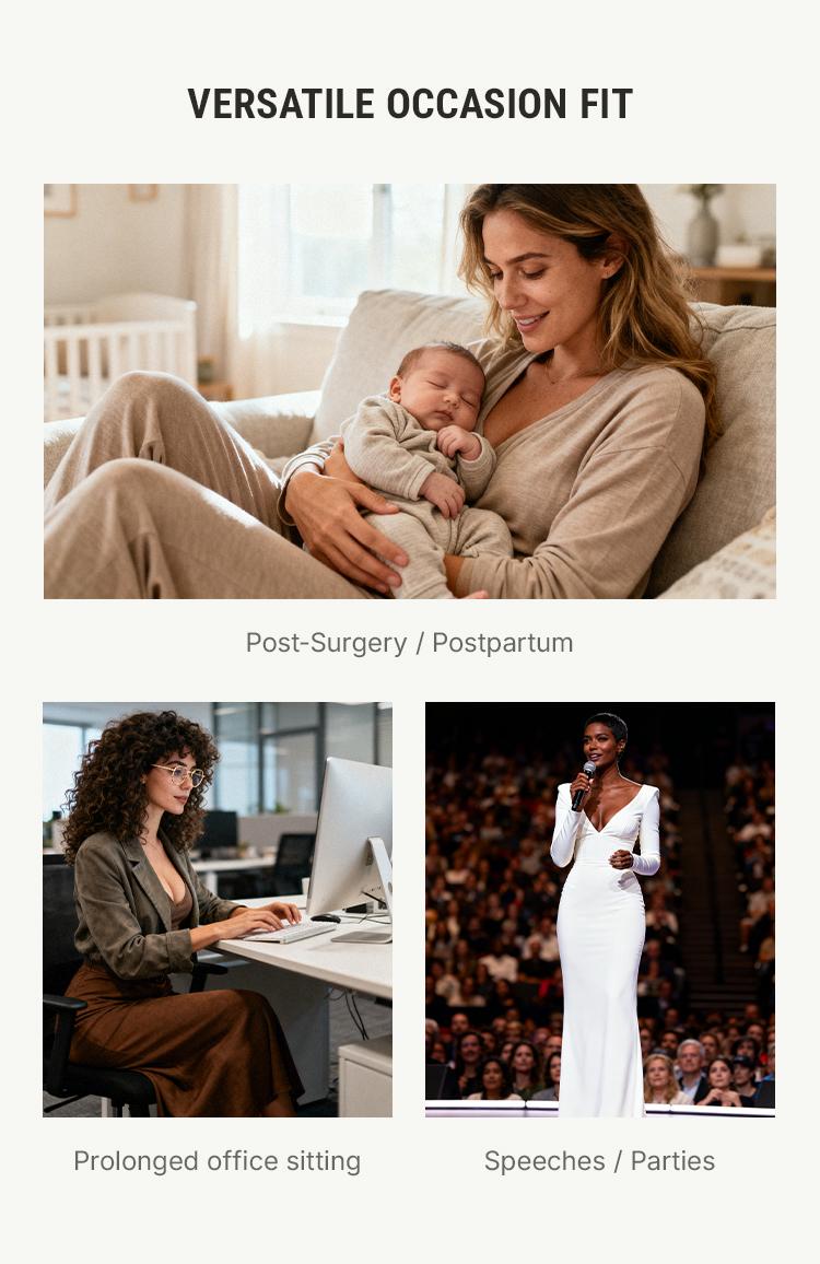 FeelinGirl Fajas Colombianas Shapewear for Women - Tummy Control Postpartum Bodysuit, Butt Lifting with U-Shaped Front & High Back Coverage Springtok