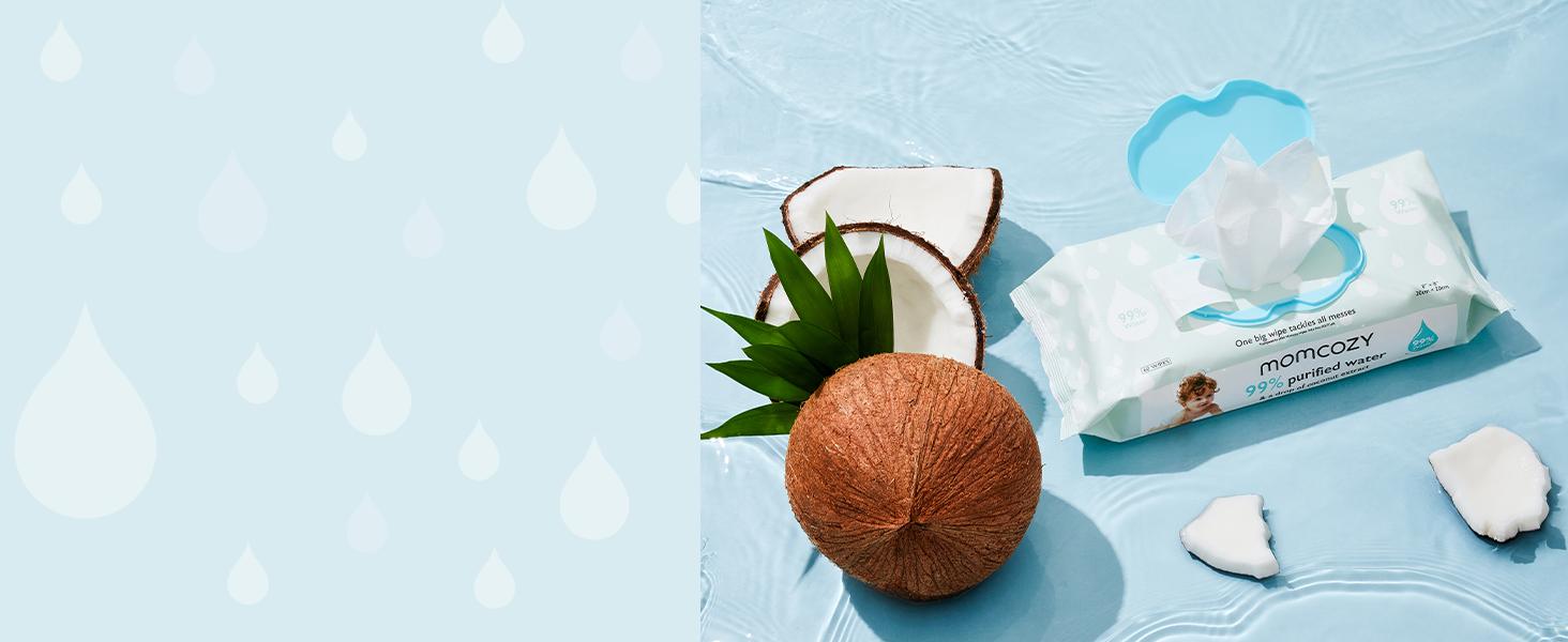 Momcozy Baby Wipes-Extra Large Size Design, Unscented & Hypoallergenic, Cleansing & Moisturizing Baby Wipes for Sensitive Skin-B Momcozy Baby Wipes-Extra Large Size Design, Unscented & Hypoallergenic, Cleansing & Moisturizing Baby Wipes for Sensitive Skin-B