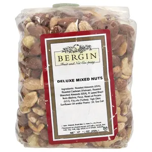 Bergin Fruit and Nut Company Deluxe Mixed Nuts, 16 oz (454 g) Bergin Fruit and Nut Company Deluxe Mixed Nuts, 16 oz (454 g)