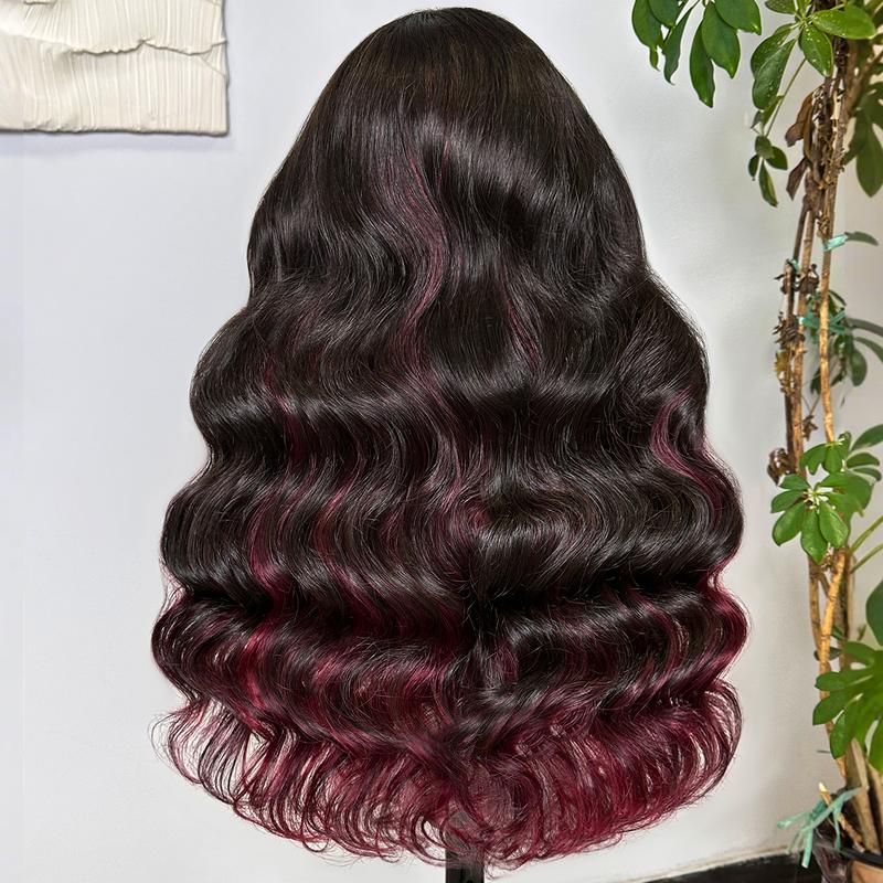 【Blend】TESLAL Wear It and Go Glueless Wig Pre Cut HD Lace 6X6X1 Lace Wig 180% Density Body Wave Adjustable Straps Pre-Plucked Wig Soft And Affordable