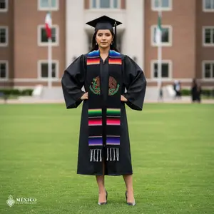 Mexican embroidered sarape graduation stole with mexican eagle