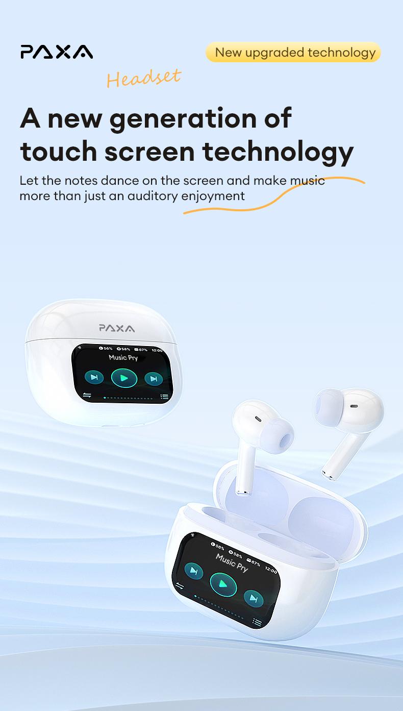 T26 Pro OWS Wireless Bluetooth Earbuds Luxurious Sound for Music & Phone Calls, Sport Headsets With Call Noise Canceling Mic
