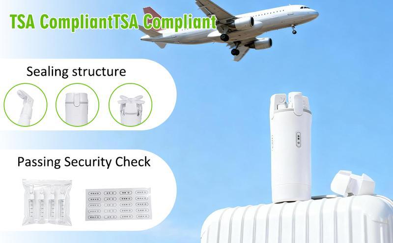 4-in-1 Travel Dispenser Bottle, Leak-Proof Refillable Silicone Squeeze Container with Lock, Compact and Lightweight Toiletry Organizer, Easy to Carry, Ideal for Business Trips, Vacations, and Frequent Travelers