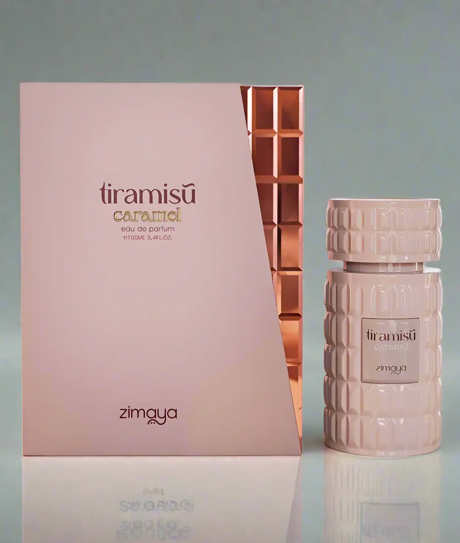 Tiramisu Caramel EDP, a Comforting Gourmand Fragrance for Women with Notes of Vanilla and Musk, All Seasons Wear for Casual and Formal Settings, 100ml, Casual To Formal Ease, Signature Scent, Coumarin Cozy, Soft Musk Trail, Tiramisu Sweet, Aromatic Woody