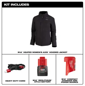 Milwaukee 234-21 M12 Women's Heated AXIS Jacket Kit with 3.0 battery & charger