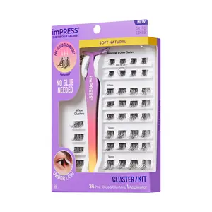 imPRESS+ Press On Self Adhesive Eyelashes - Soft Natural