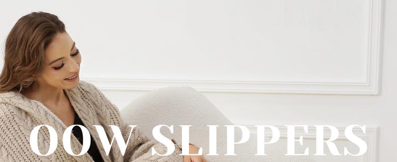 OOW Fuzzy House Slippers for Women with Memory Foam Comfy Bedroom Fluffy Western Cowgirl Boot Slippers Indoor Outdoor Square Toe