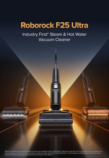 Roborock F25 series Ultra Steam Wet Dry Vacuum Cleaner, 356°F Steam Mop & 187°F Hot Water Cordless Vacuum Mop All in One, Floor Washer with Blue Light, 194°F Self-Cleaning, 180° Lay-Flat, AI Assitant Wheels #TikTokShopJumpstartSale #ces