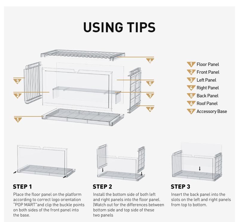 POP MART 100% Assemblable Lighted Display Container