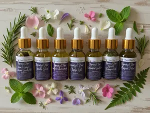 7 piece hair growth oil Sample Set hair tonic aryuvedic hair loss remedy