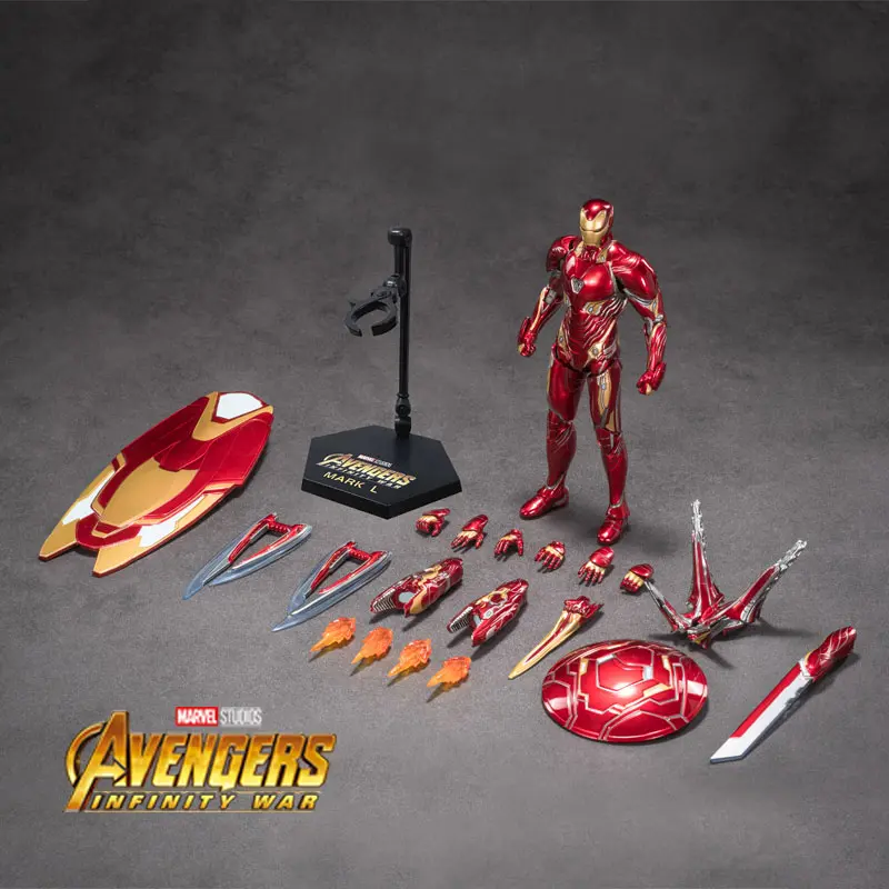Marvel Iron Man Mark Series Action Figure - ZD Toys 7 in Deluxe Painted Collection, Unisex Superhero Stuff, Ideal Boy Gifts for Toy Collectors, Collectible Figurines, Figurine Collectibles