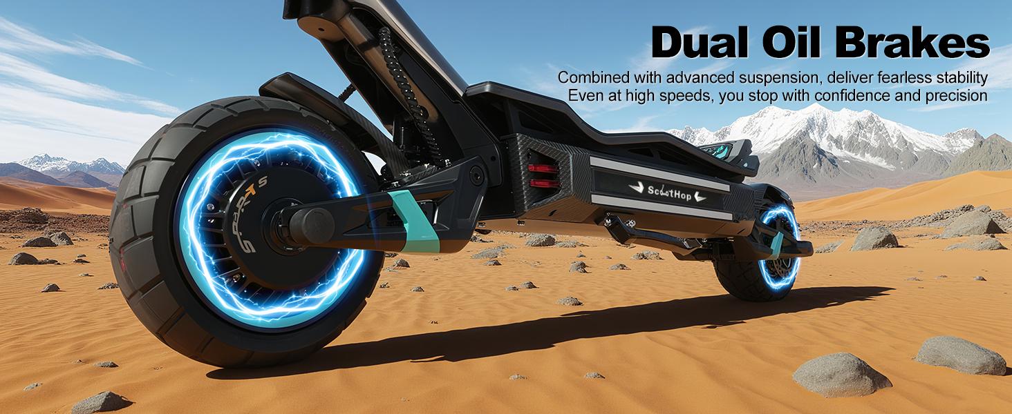 BE-3 Adult Electric Scooter 50 Miles Range 44 MPH Top Speed 60V 30Ah Battery Dual 4000W Motors 10" Pneumatic Tires Foldable Design Ideal for Commuting Fitness or Gifting TikTokShop