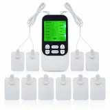Compact Rechargeable Muscle Massage Unit - 10 Modes, Dual Channel, 30 Intensity Levels, 10 Pads, Neck Use, Muscle Recovery Aid, Smart Wearable Accessory, Self Care Product, Cool Gadget for Adults, Gift for Him, Gifts For Him