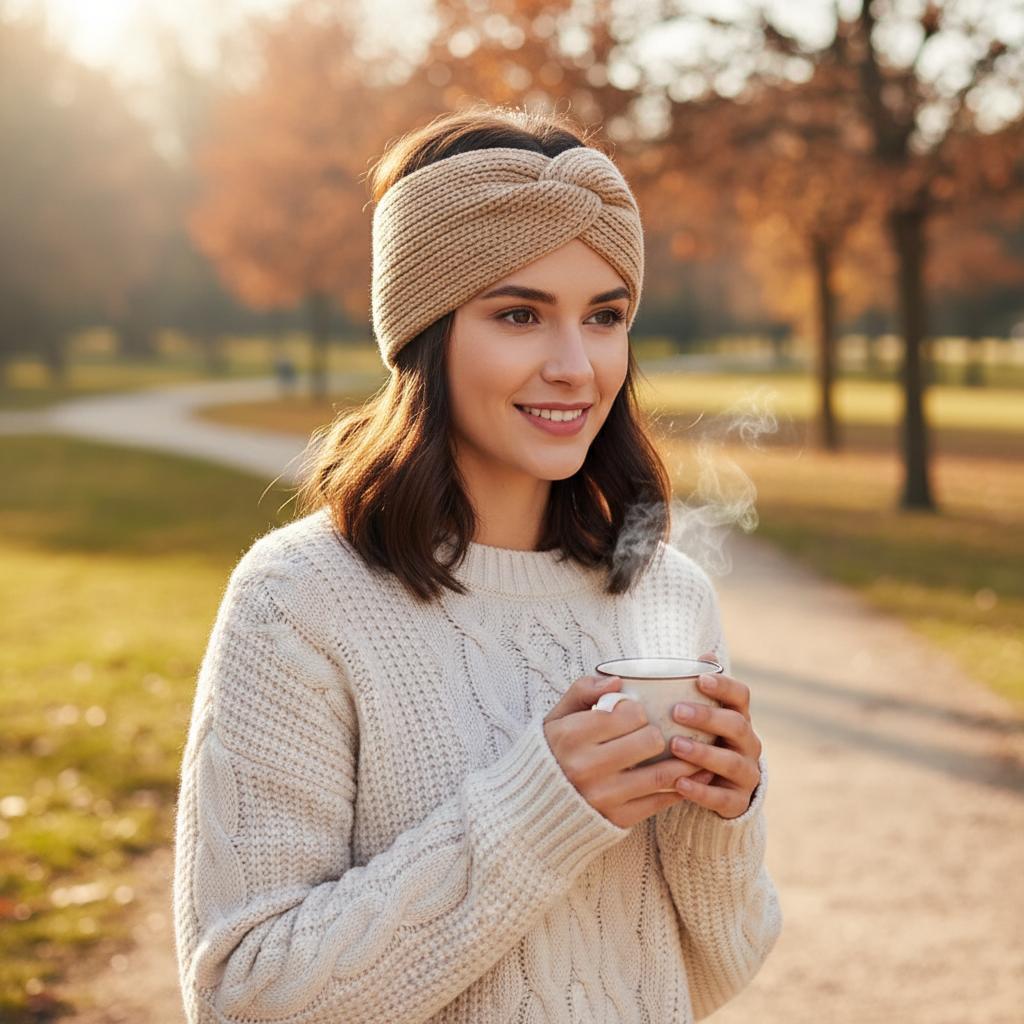 3PCS Women's Knitted Headbands for Winter - Diademas de Punto Cálidas - Twisted Turban Style Ear Warmers - Cozy Cable Knit Hair Bands & Head Wraps Beige Brown Black 3PCS Women's Knitted Headbands for Winter - Diademas de Punto Cálidas - Twisted Turban Style Ear Warmers - Cozy Cable Knit Hair Bands & Head Wraps Beige Brown Black