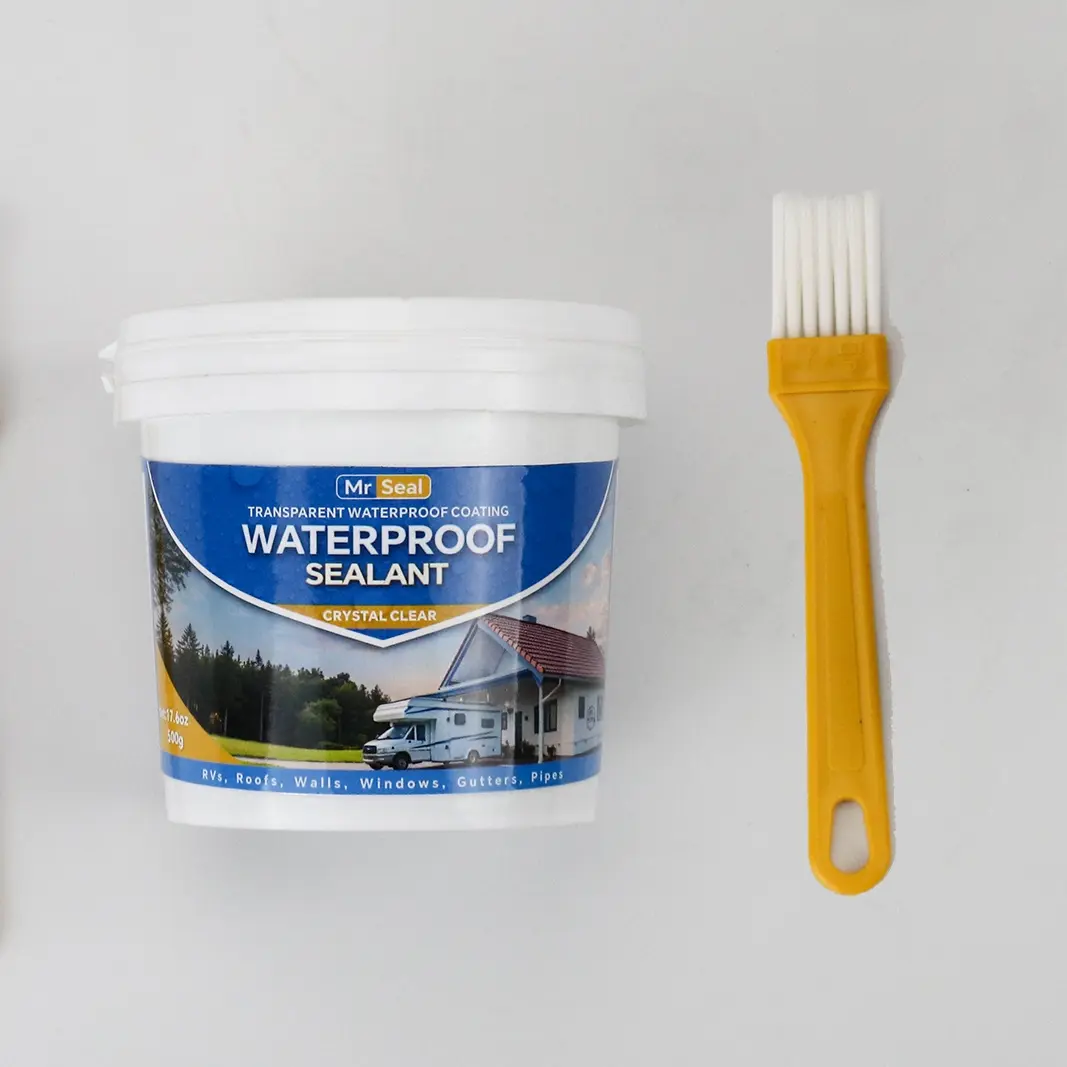 Transparent Invisible Durable Waterproof Sealant for Home Improvement (17.6 oz), suitable for floors, sinks, pipes, roofs and walls, Waterproof Bond Seal, an effective solution to prevent water leakage