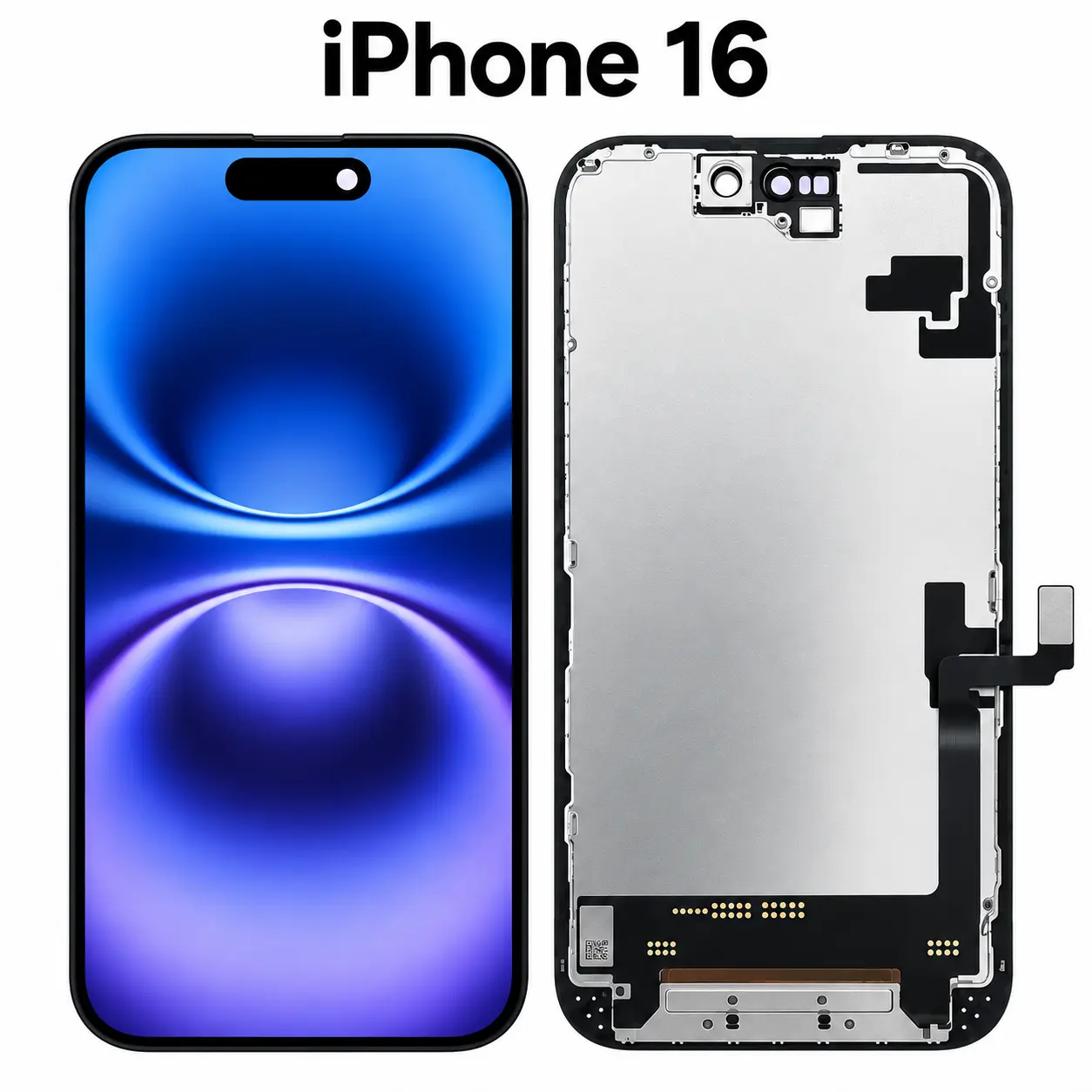 For iPhone 16/16 Pro/16 Pro Max/16 Plus/16e Replacement Touch Screen LCD Display Assembly