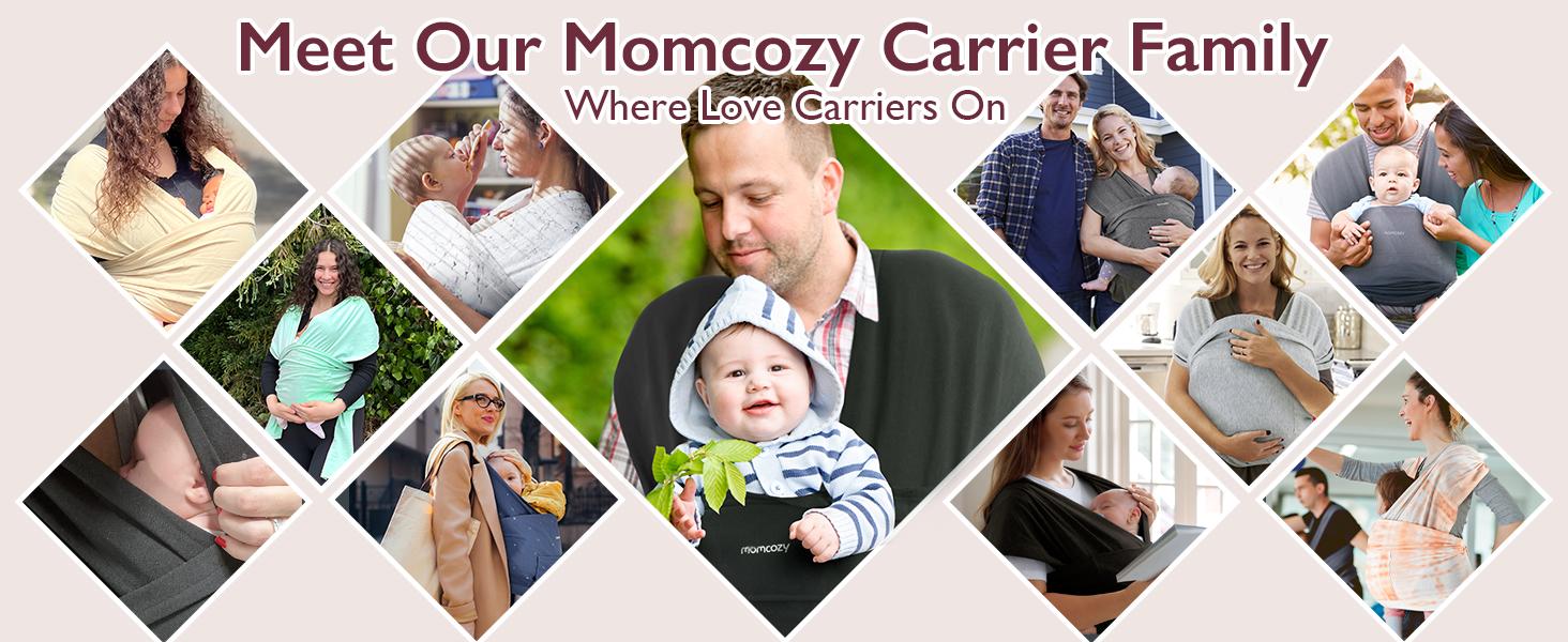 Momcozy Baby Wrap Carrier, All in 1 Original Breathable Baby Sling Lightweight Hands Free Baby Slings Adjustable Baby Carriers for Newborn up to 50 lbs Momcozy Baby Wrap Carrier, All in 1 Original Breathable Baby Sling Lightweight Hands Free Baby Slings Adjustable Baby Carriers for Newborn up to 50 lbs