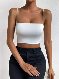 Chiquease Solid Crop Cami Top