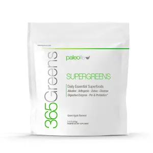 365Greens Daily Vegetables and Fruits Superfood Powder Green Apple Flavor for Digestive Health & Energy Support
