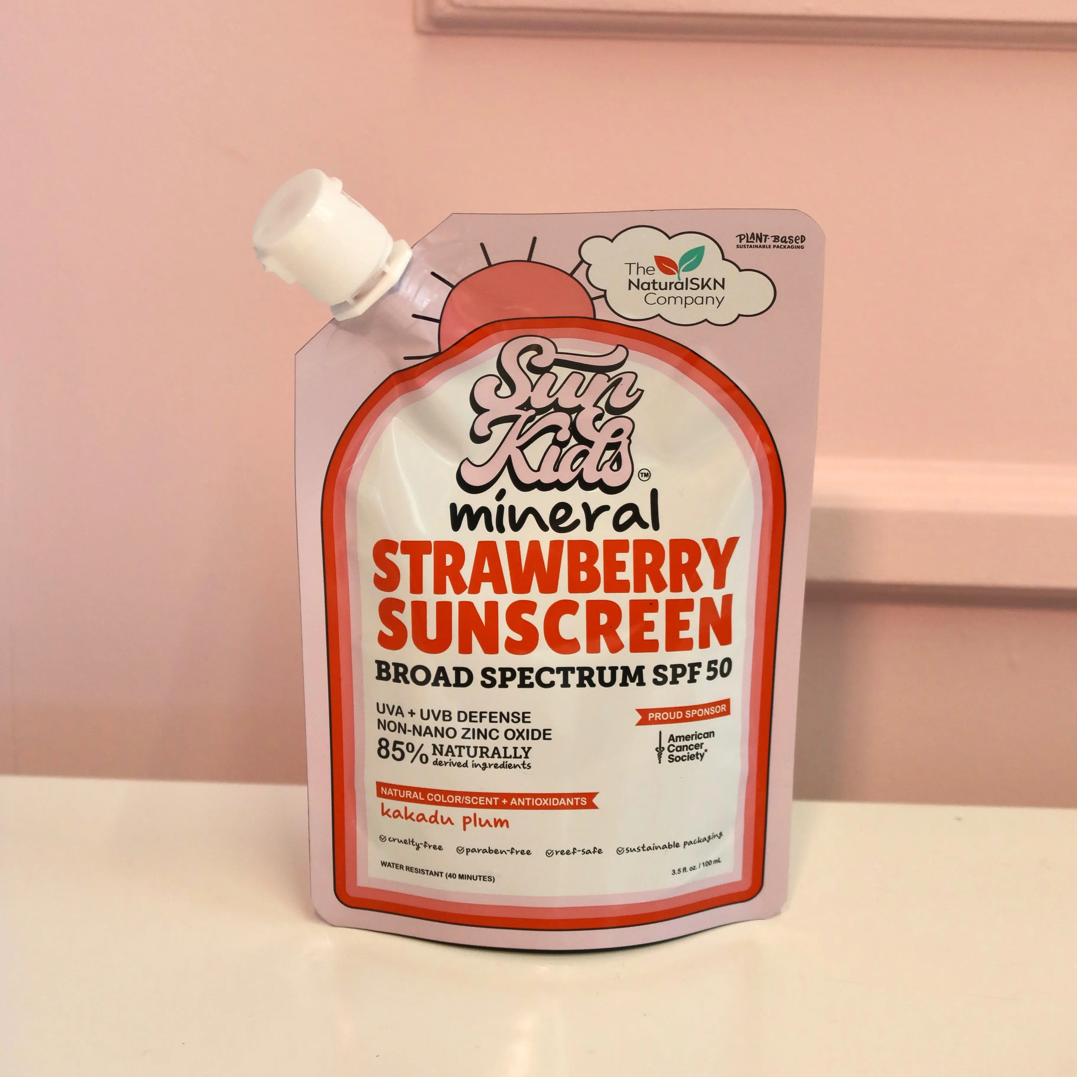 Strawberry SPF 50 mineral sunscreen for kids Strawberry SPF 50 mineral sunscreen for kids