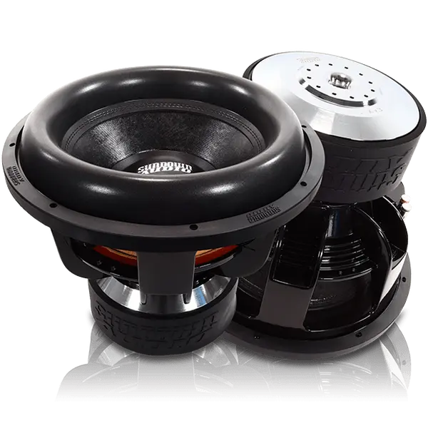 Sundown Audio XV315D2 X-Series 15" High-Power Ultra-Excursion Car Subwoofer, 2000W Car Stereo Speaker, 2 Ohm Triple-Stacked Patented Frame Aluminum Component (200W & Above)