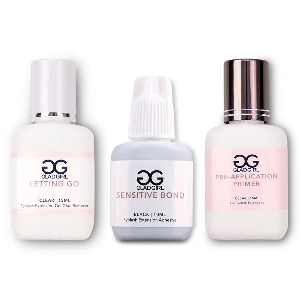 Sensitive Bond Eyelash Extension Glue + Remover/Primer Combo