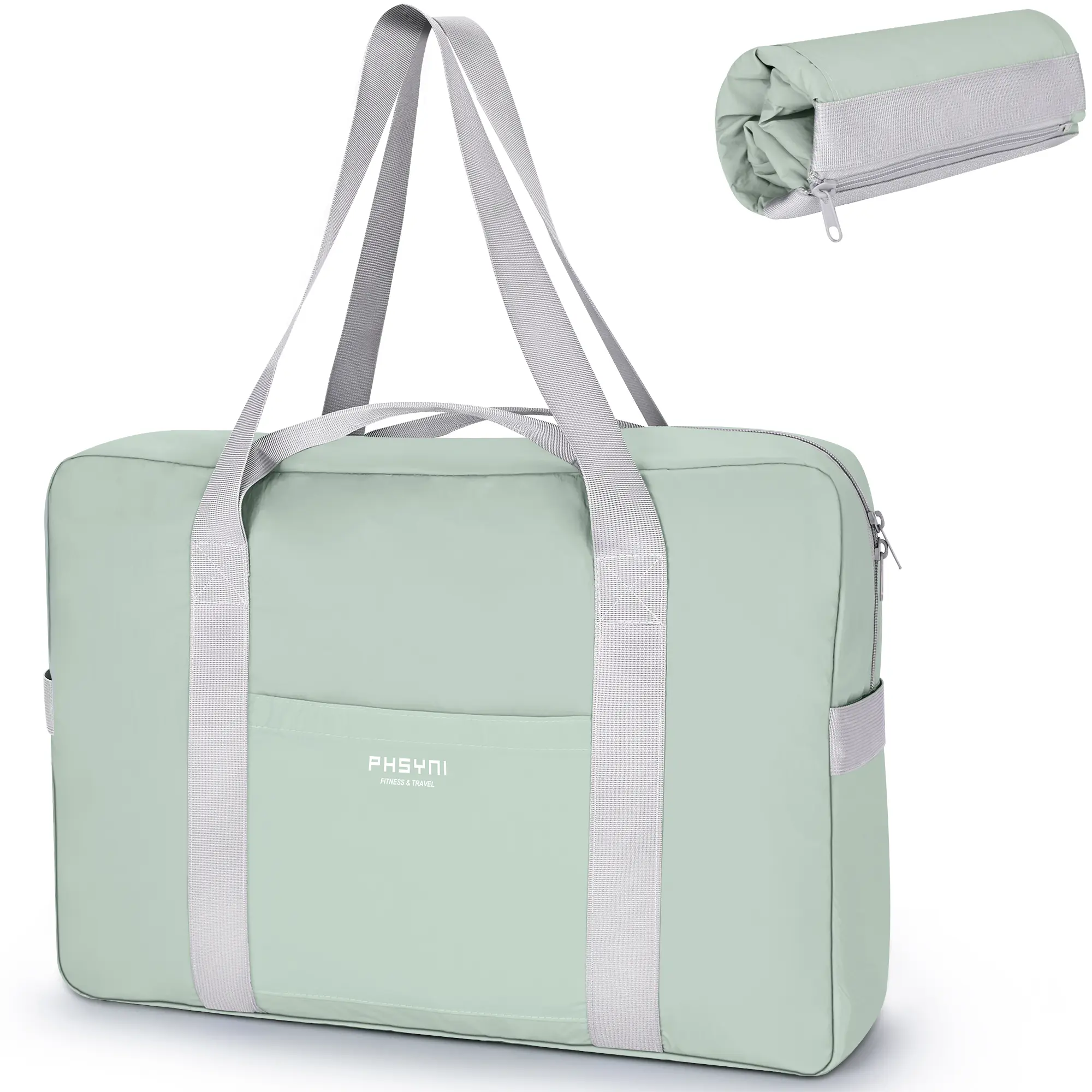 Personal Item Bag for Frontier Spirit Airlines 18x14x8, Under Seat Bags for Airplanes, Portable Foldable Duffle Bag for Travel Fitness Swim Yoga Beach for Women