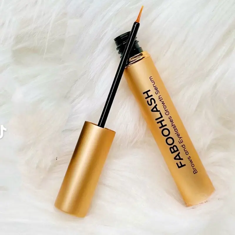 Faboohlash Lash and Brows Growth Serum - US Made Plant-Derived Formula for Fuller Thicker Eyelashes & Brows - Oil-Free Hormone-Free Silicone-Free Paraben-Free Perfume-Free - 60-Day Free Trial Guarantee