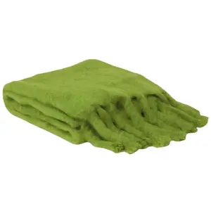 Mohair Blanket in Moss
