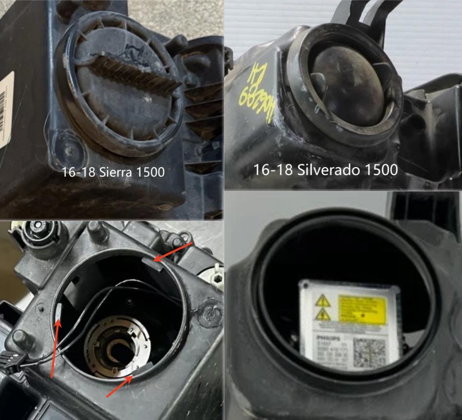 Fit for 2016-2018 Chevrolet Silverado 1500 Custom D5S HID to LED Conversion Bulbs | Pro-DC Series